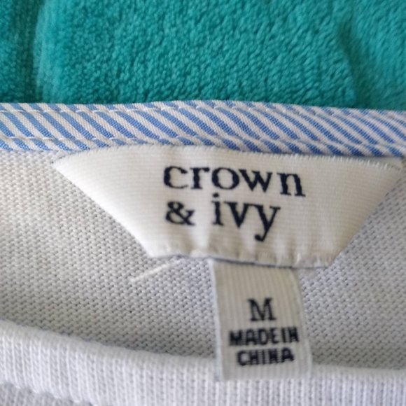 Gray and Pink half-long sleeve striped shirt - Picture 3 of 3